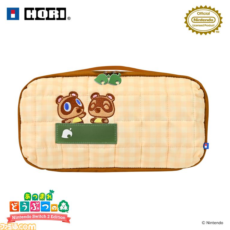 『あつ森』たぬきちやしずえをあしらったSwitch2コントローラーがホリより登場。木目調の温かみのあるデザイン。ポーチやヘッドセットも展開