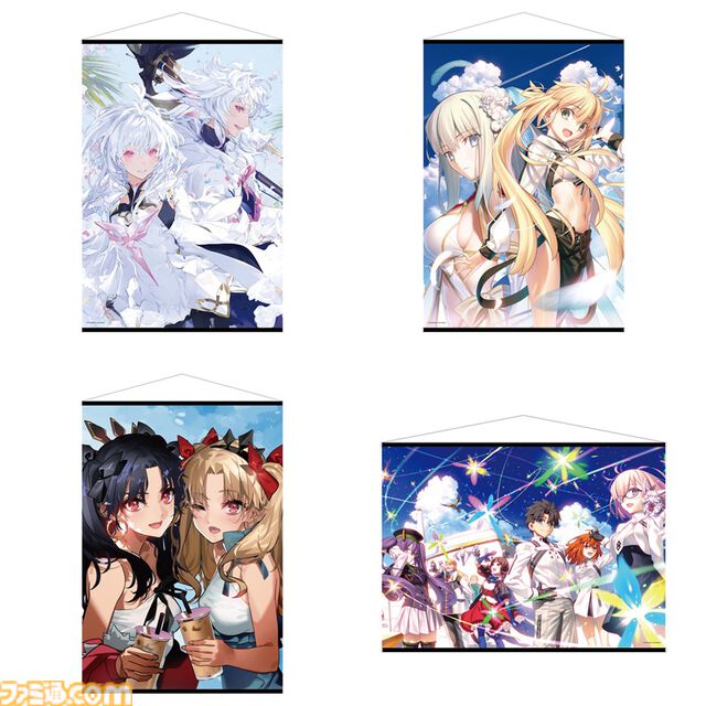 『FGO』週刊ファミ通の歴代表紙イラストを使用したグッズが登場。キャラファイングラフやアクリルブロック、タペストリーなどがエビテンで予約開始