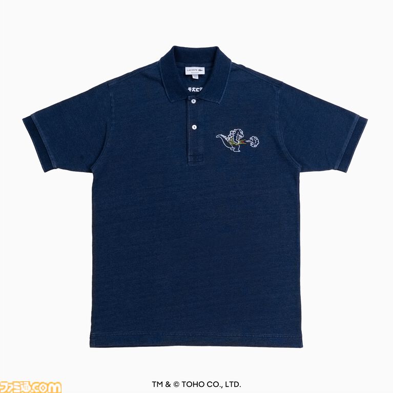 『ゴジラ』ラコステのコラボTシャツやポロシャツが発売決定。ゴジラヘッドとワニが共演したゆるかわいいデザイン
