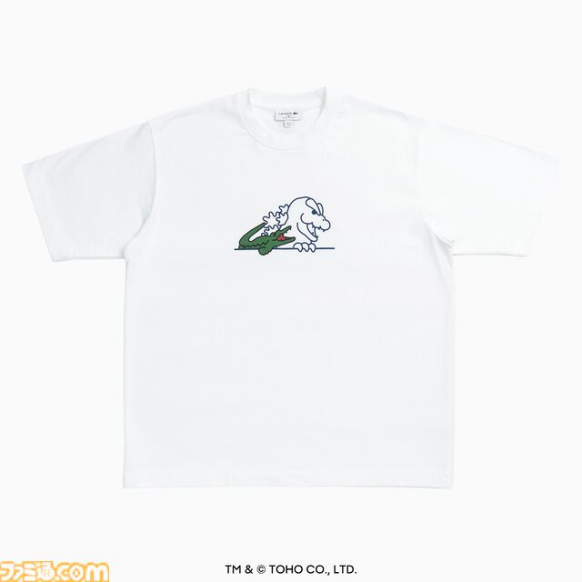 『ゴジラ』ラコステのコラボTシャツやポロシャツが発売決定。ゴジラヘッドとワニが共演したゆるかわいいデザイン