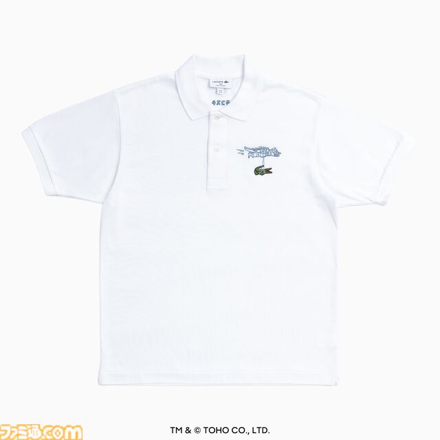 『ゴジラ』ラコステのコラボTシャツやポロシャツが発売決定。ゴジラヘッドとワニが共演したゆるかわいいデザイン