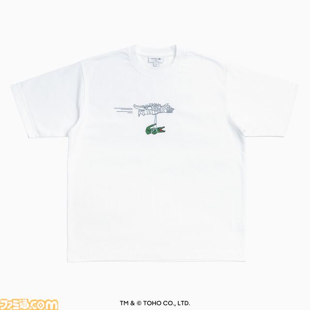 『ゴジラ』ラコステのコラボTシャツやポロシャツが発売決定。ゴジラヘッドとワニが共演したゆるかわいいデザイン