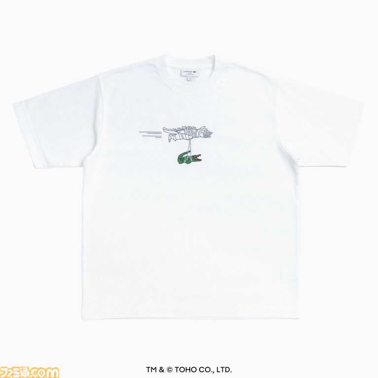 『ゴジラ』ラコステのコラボTシャツやポロシャツが発売決定。ゴジラヘッドとワニが共演したゆるかわいいデザイン