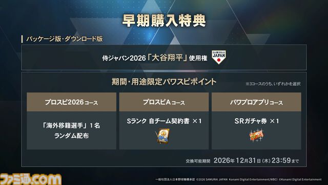 『プロスピ』新作『プロ野球スピリッツ2026』 7月16日発売。17年ぶりに“WBC”モードを搭載、2026年プロ野球の最新データにも対応