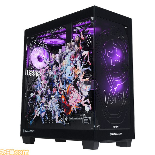 【ドスパラ】ぶいすぽっ！コラボのガレリアPCが大幅刷新。描き下ろしイラストやピラーレス採用の新モデルが販売開始。メンバー個別のカスタムパネルやシステムボイスも選べる