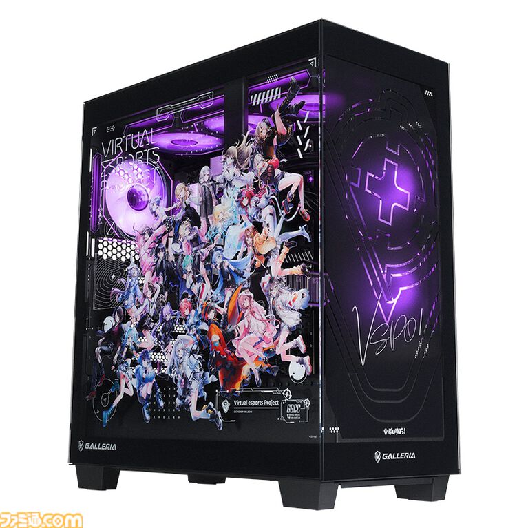 【ドスパラ】ぶいすぽっ!コラボのガレリアPCが大幅刷新。描き下ろしイラストやピラーレス採用の新モデルが販売開始。メンバー個別のカスタムパネルやシステムボイスも選べる