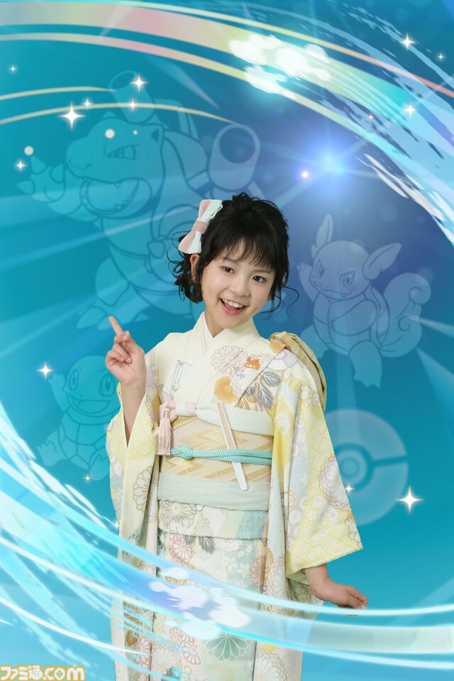 『ポケモン』スタジオアリスの新作和装がかわいい。イーブイの一つ身はフードと大きな尻尾がついた着ぐるみ風デザイン