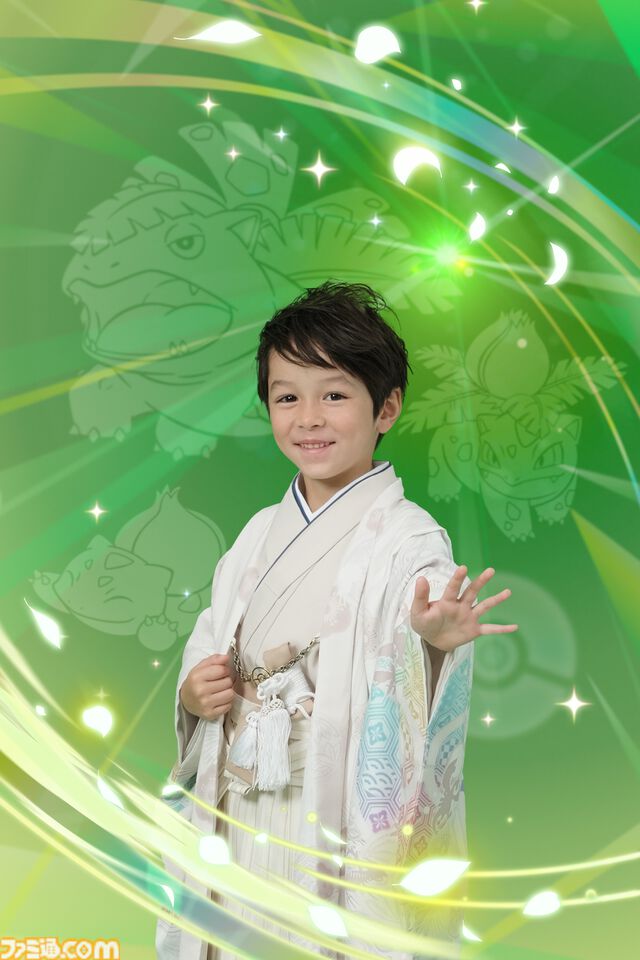 『ポケモン』スタジオアリスの新作和装がかわいい。イーブイの一つ身はフードと大きな尻尾がついた着ぐるみ風デザイン