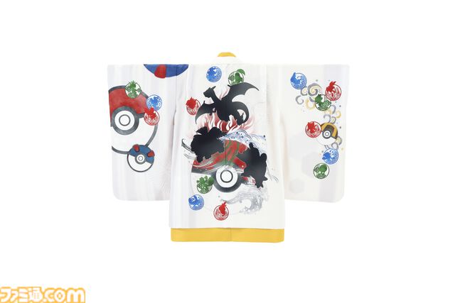 『ポケモン』スタジオアリスの新作和装がかわいい。イーブイの一つ身はフードと大きな尻尾がついた着ぐるみ風デザイン