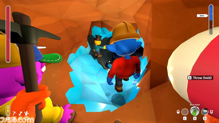 『Pratfall』最大4人で協力して落ちる・掘る・爆破する。愛犬を救い出すため、カオスな洞窟に潜っていく探検アクションがSteamに登場。4月20日配信開始