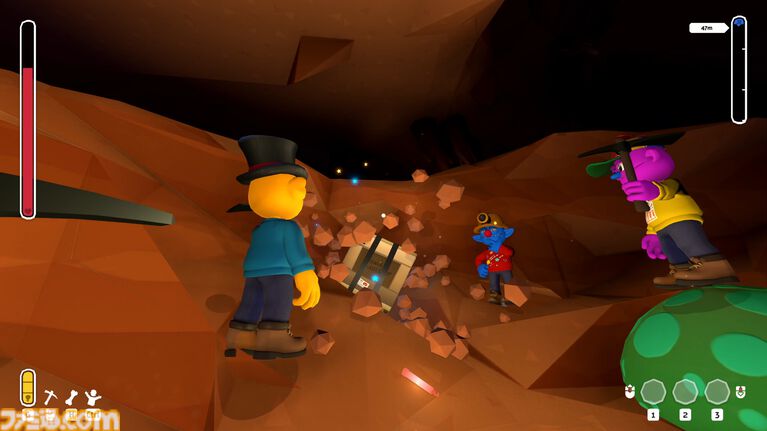 『Pratfall』最大4人で協力して落ちる・掘る・爆破する。愛犬を救い出すため、カオスな洞窟に潜っていく探検アクションがSteamに登場。4月20日配信開始