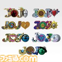 一番くじ『ジョジョ』が本日（4/18）発売。石仮面（1部）からてんとう虫（5部）、ディスク（6部）など「JOJO」のロゴがクールに再現したテキストフィギュアがかっこいい