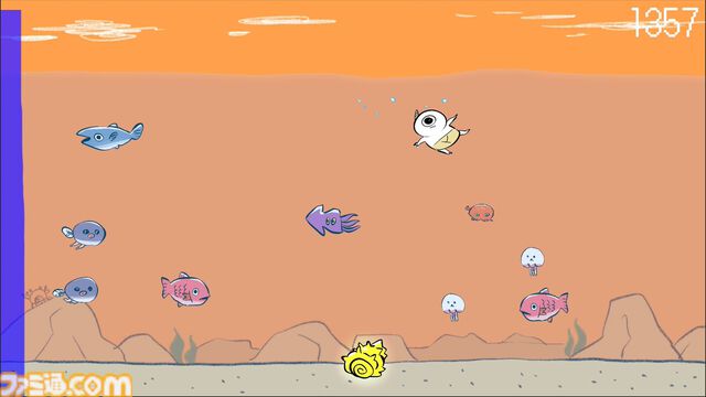 『鬼サザエトリ』ついさっき販売開始。『ゴブリン・ノーム・ホーン』の川尻こだまによるカジュアル素潜りアクションゲーム