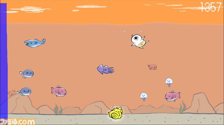 『鬼サザエトリ』ついさっき販売開始。『ゴブリン・ノーム・ホーン』の川尻こだまによるカジュアル素潜りアクションゲーム