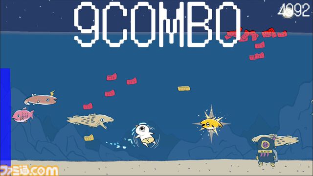 『鬼サザエトリ』ついさっき販売開始。『ゴブリン・ノーム・ホーン』の川尻こだまによるカジュアル素潜りアクションゲーム