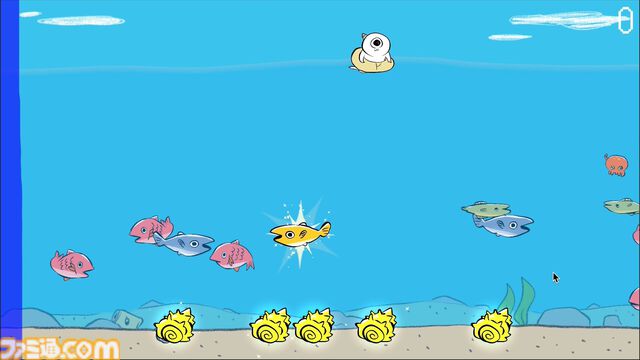 『鬼サザエトリ』ついさっき販売開始。『ゴブリン・ノーム・ホーン』の川尻こだまによるカジュアル素潜りアクションゲーム