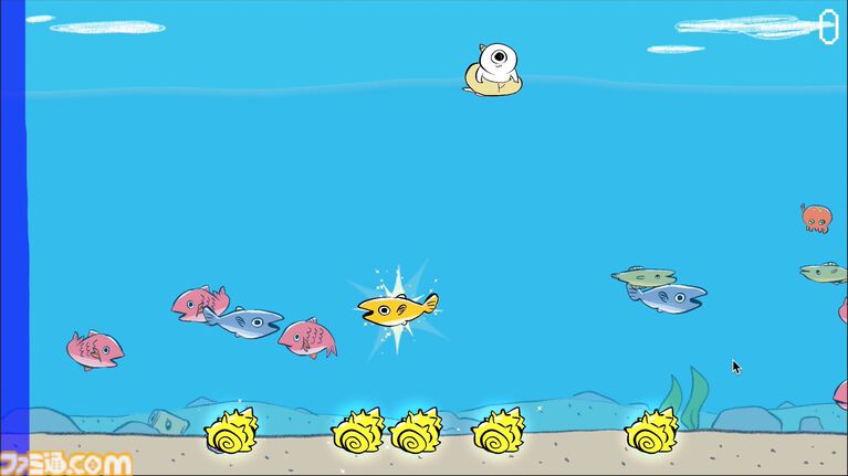 『鬼サザエトリ』ついさっき販売開始。『ゴブリン・ノーム・ホーン』の川尻こだまによるカジュアル素潜りアクションゲーム