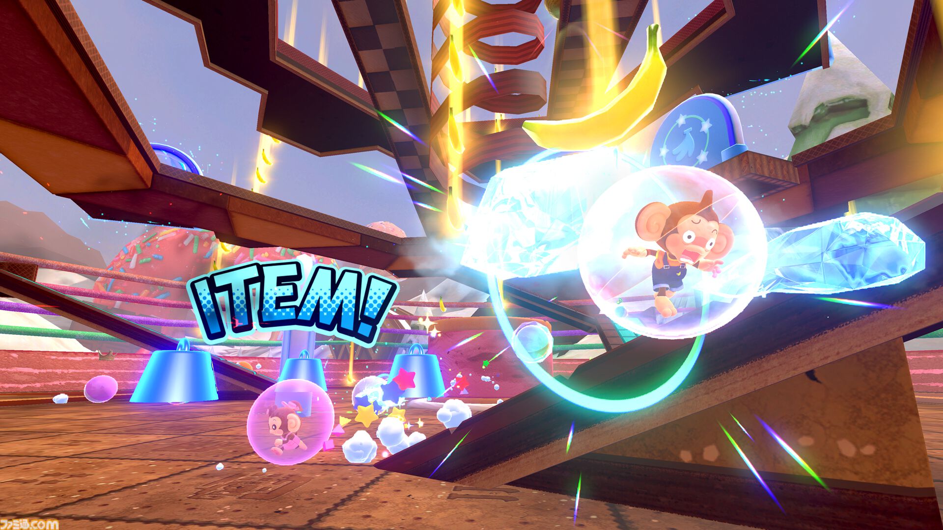 『スーパーモンキーボール バナナランブル』遊び放題の“いっせいトライアル”が4月23日に期間限定で開始。65%オフセールもあわせて開催