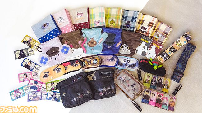 『大逆転裁判』鋭い眼光のアイマスクや刺繍フェイスタオルなど、実用的なトラベルグッズが登場。細長刑事がつけていたカメもヘアバンドで再現