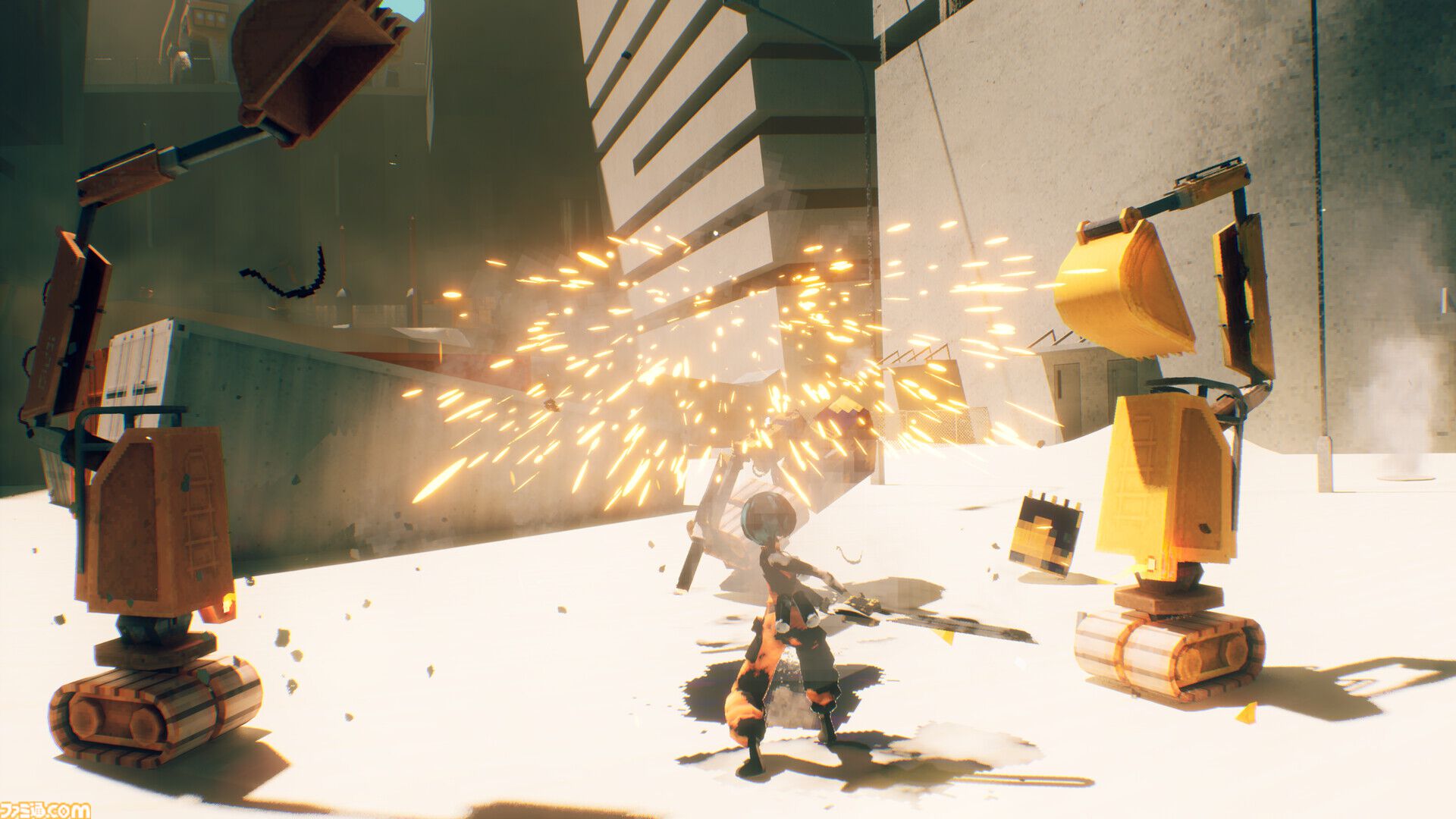 『モータースライス』チェーンソーでロボたちをぶっ壊しまくれ。アニメ調パルクールアクションゲームが5/5にPC、PS5、Xbox向けにリリース