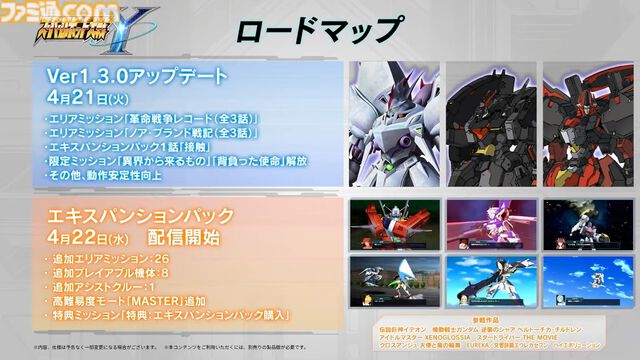 『スパロボY』に『伝説巨神イデオン』『アイドルマスター ゼノグラシア』などが参戦。新規エキスパンションパスが4/22にいきなり発売