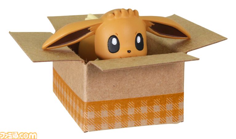 『ポケモン』イーブイ、ワニノコ、チラーミィ、コレクレーのミニフィギュアガチャが5月下旬に発売。箱にかくれる姿がかわいい