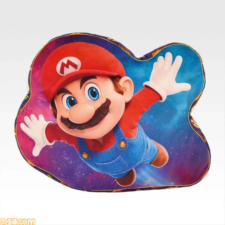映画『スーパーマリオギャラクシー』の一番くじが本日（4/24）発売。マリオ&ヨッシーのビッグザイズクッション、チコのルームライト&ぬいぐるみなど