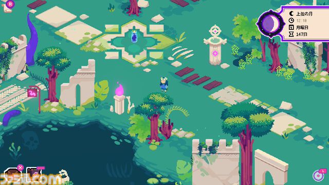 『Ritual of Raven』作業はゴーレムにおまかせのハーブ農園運営シム。心地よい世界にだら～っと浸り、簡単プログラムを組むと資産が増える満足感【GWおすすめゲームレビュー】