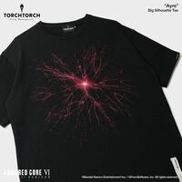『アーマード・コア6』エアのTシャツが本日（4/23）より発売。赤く弾ける火花のようなビジュアルを大胆に配置