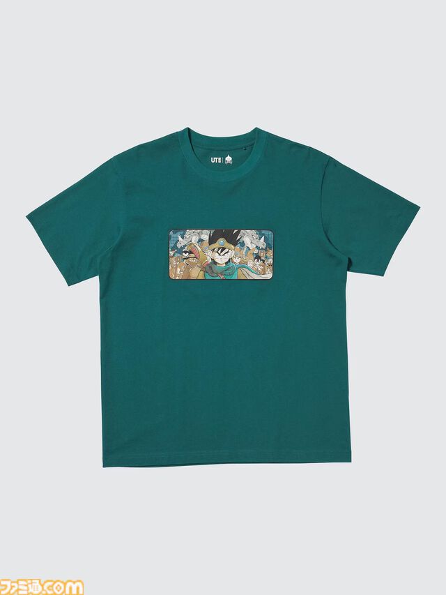 『ドラクエ』ユニクロUTが4月29日発売。いまにも合体しそうなスライム8匹、合体後のキングスライムをドット絵で再現したデザインがかわいい