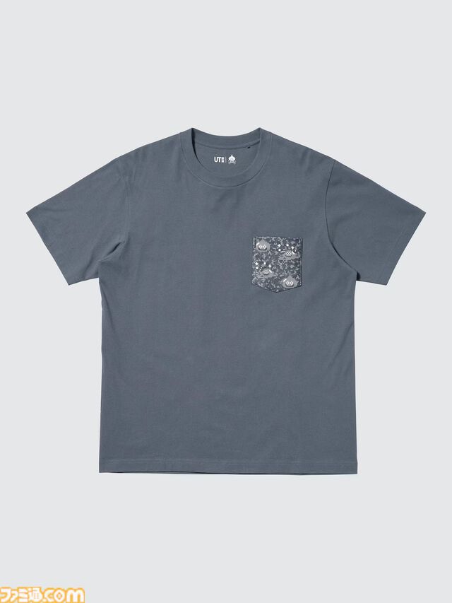 『ドラクエ』ユニクロUTが4月29日発売。いまにも合体しそうなスライム8匹、合体後のキングスライムをドット絵で再現したデザインがかわいい