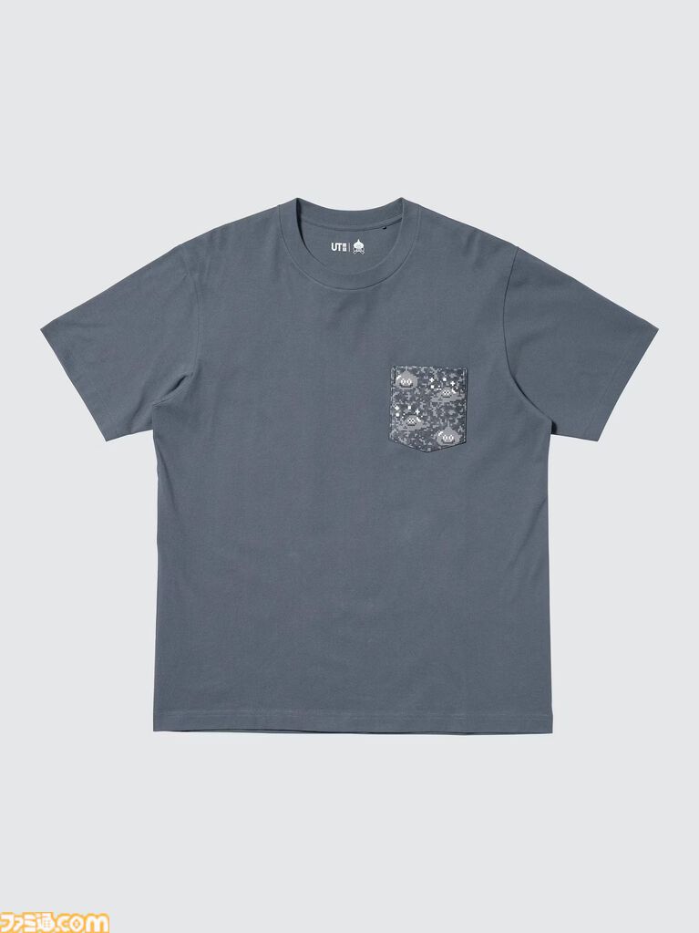 『ドラクエ』ユニクロUTが4月29日発売。いまにも合体しそうなスライム8匹、合体後のキングスライムをドット絵で再現したデザインがかわいい