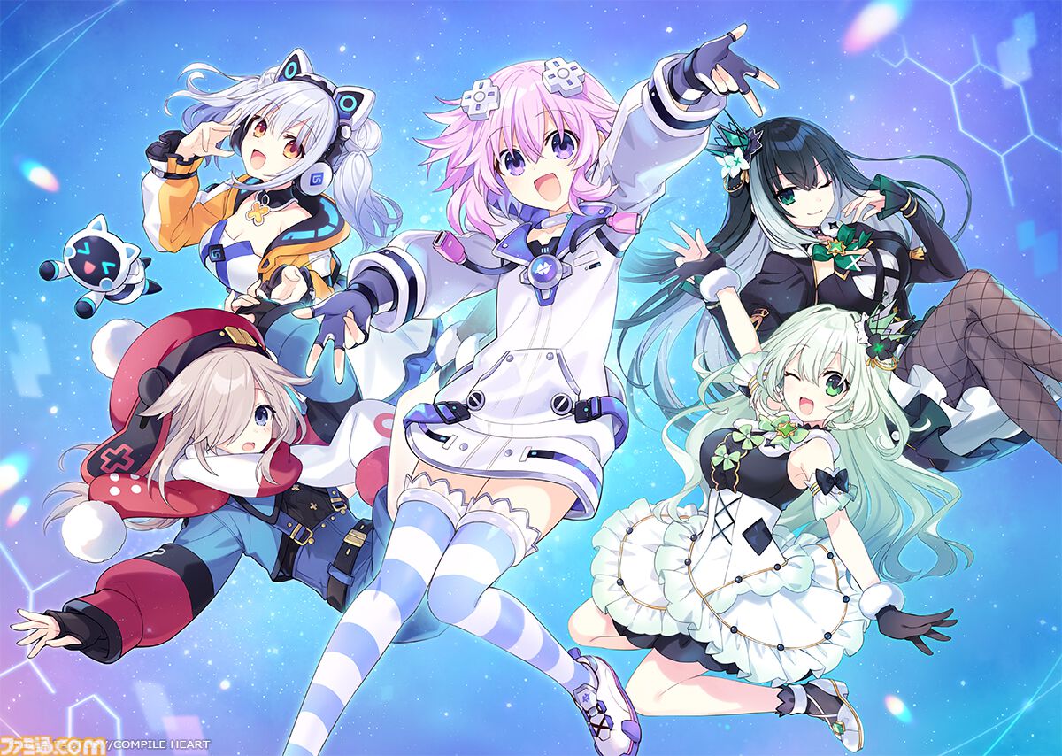 『超新時空ゲイム ネプテューヌ∞』女神候補生やイストワール、アイエフたちのビジュアルがお披露目。バトルは女神化主体の空中戦に