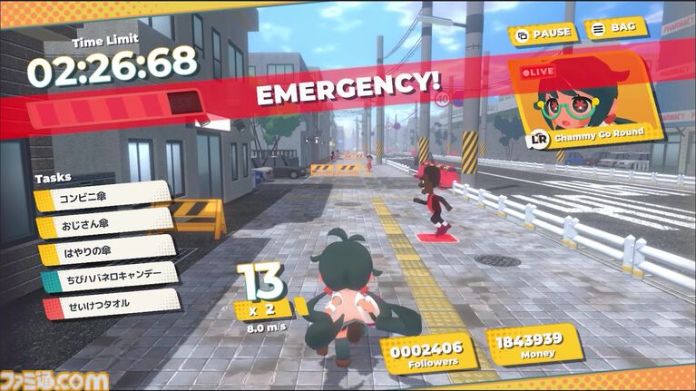 『ふまんぐーる』遅刻すると死んじゃう女の子がノンストップで走る通学アクションのSteamストアページが公開。ストレスが溜まるとバケモノが出てきちゃう!?