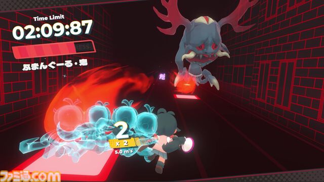 『ふまんぐーる』遅刻すると死んじゃう女の子がノンストップで走る通学アクションのSteamストアページが公開。ストレスが溜まるとバケモノが出てきちゃう!?