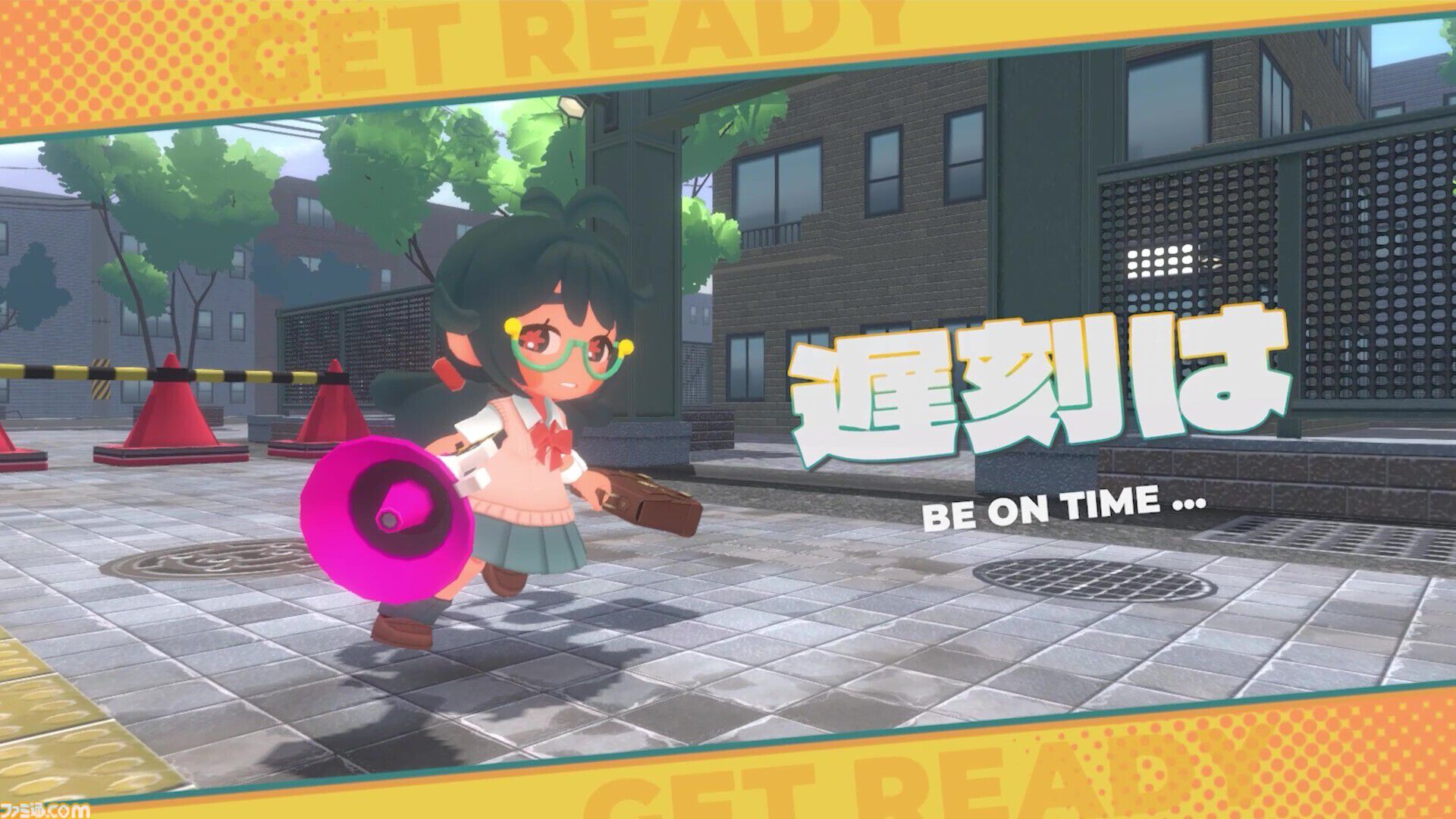 『ふまんぐーる』遅刻すると死んじゃう女の子がノンストップで走る通学アクションのSteamストアページが公開。ストレスが溜まるとバケモノが出てきちゃう!?
