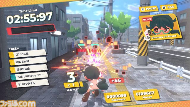 『ふまんぐーる』遅刻すると死んじゃう女の子がノンストップで走る通学アクションのSteamストアページが公開。ストレスが溜まるとバケモノが出てきちゃう!?