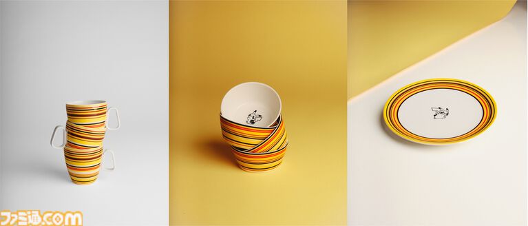 『ポケモン』イッタラとコラボしたマグカップ、ボウル、プレートが登場。ピカチュウカラーのストライブに、ワンポイントイラストがキュート