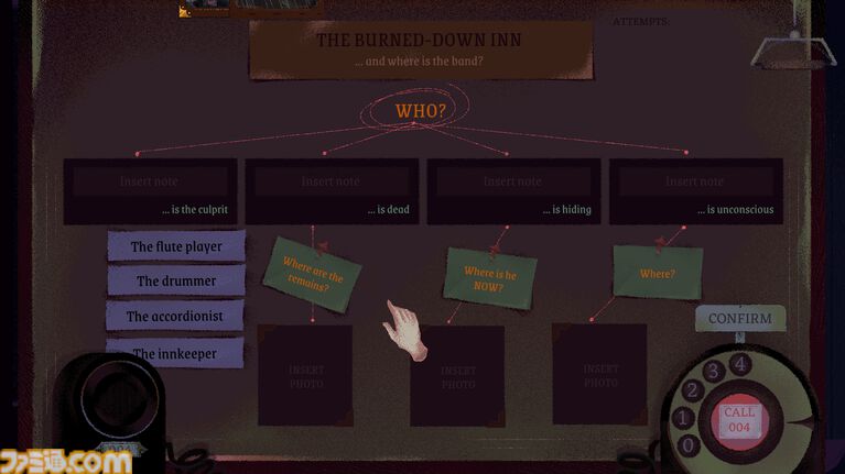 『Inkblood』不穏に満ちた怪事件を調査するオカルト探偵アドベンチャー、プレイテストが開始。秘密結社・仮面のカーニバル・キノコ人間など怪しいものだらけ