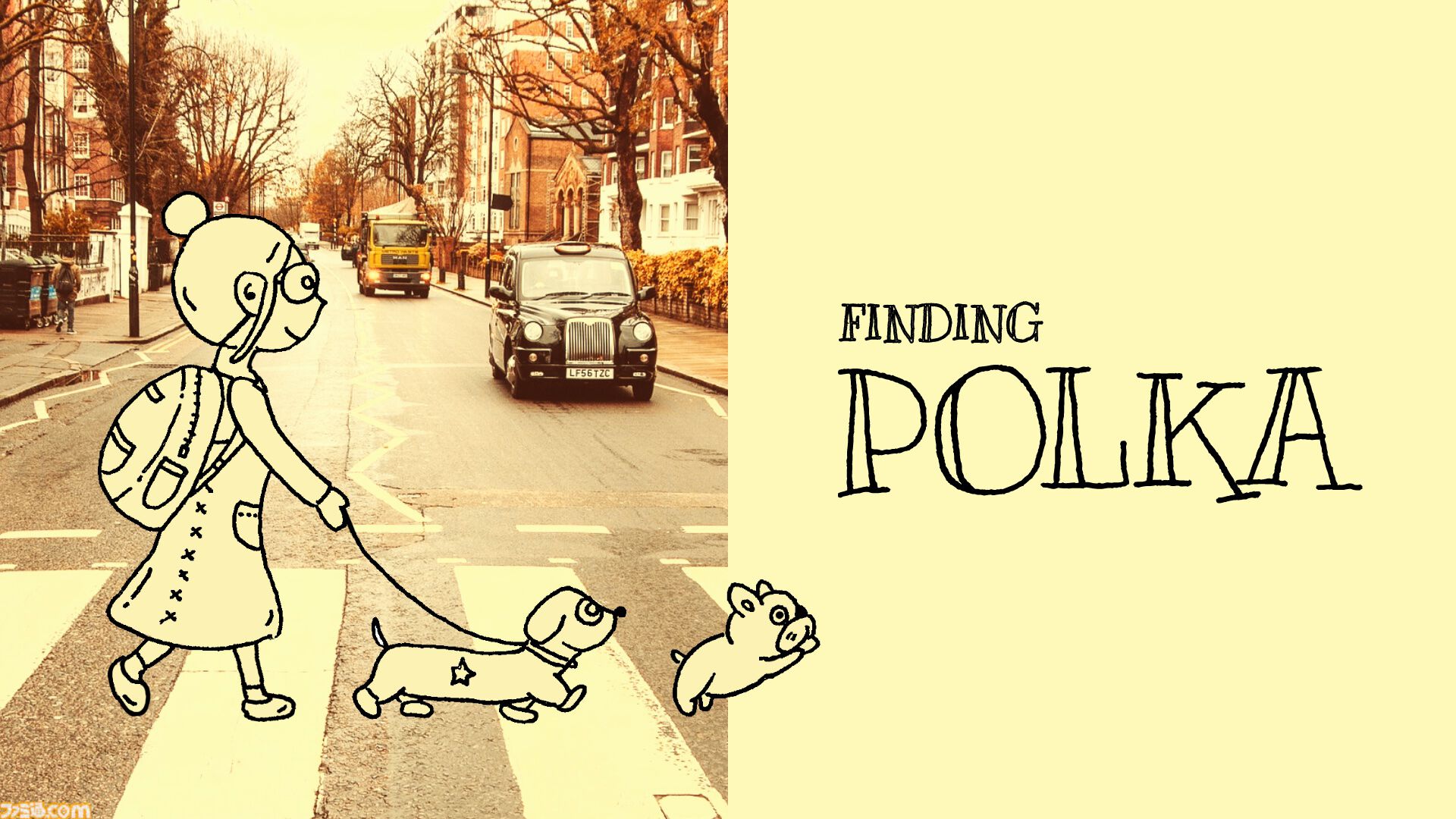 『Finding Polka』“犬を探す”ウォーキングシミュの体験版が配信開始。ボールペンで描かれた温かみのある世界では、ユーモアと遊び心あふれる出会いが待っている