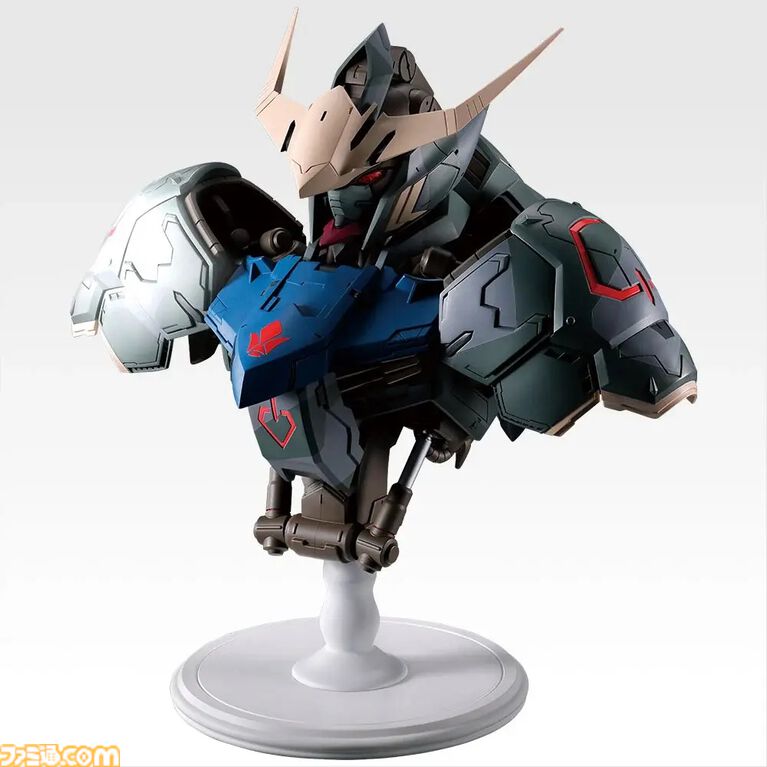 【ガンダム】一番くじ『鉄血のオルフェンズ』が本日（4/25）発売。メカニックデザインを務めた鷲尾氏アレンジカラーVer.のバルバトス胸像がラストワン賞に