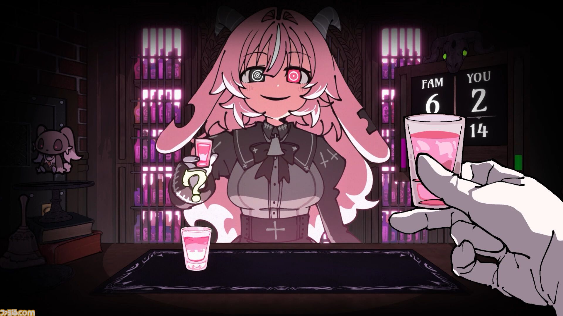 『PUKEY GODDESS SHOT TRICK』お酒の悪魔と繰り広げる、吐くか吐かせるかの“飲みサバイバル”ゲーム発表。酔えば酔うほどルールを逸脱できる
