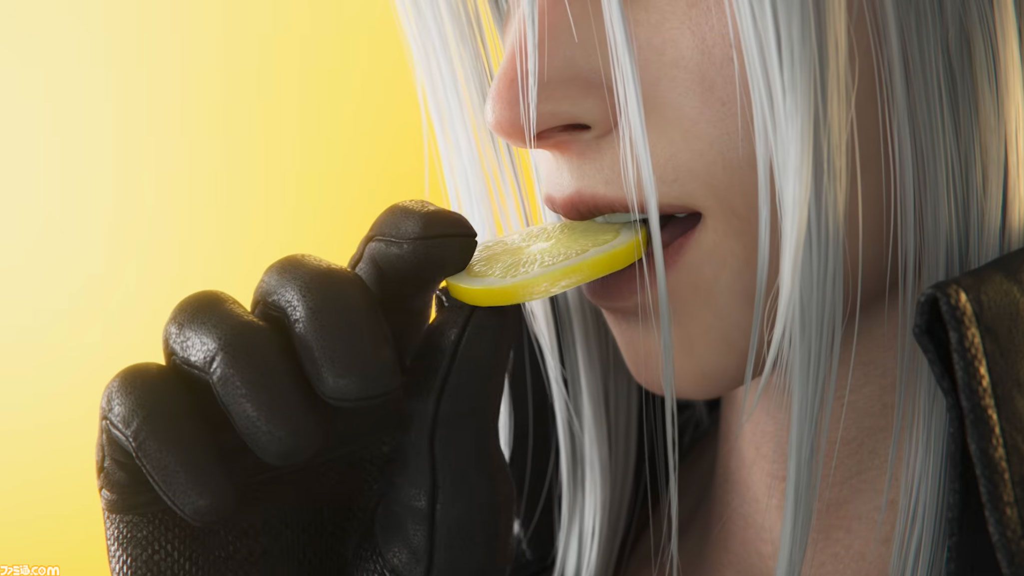 画像ページ (4/7) 『FF7 リバース』セフィロスがお酒を飲む。アサヒ