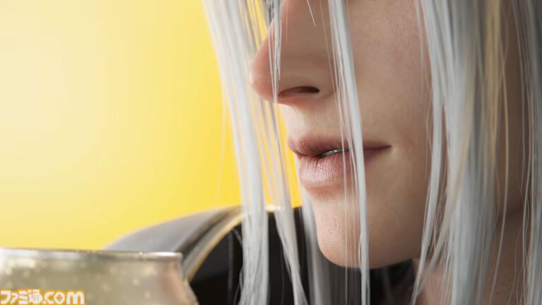 『FF7 リバース』セフィロスがお酒を飲む。アサヒビールの『未来のレモンサワー』とのコラボ映像が公開