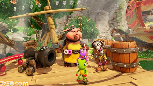 『バンジョーとカズーイの大冒険』のスタッフによる精神的後継作『ユーカレイリー』リマスター版が制作決定。アクションでステージを駆け巡り、ボスに挑む冒険が帰ってくる