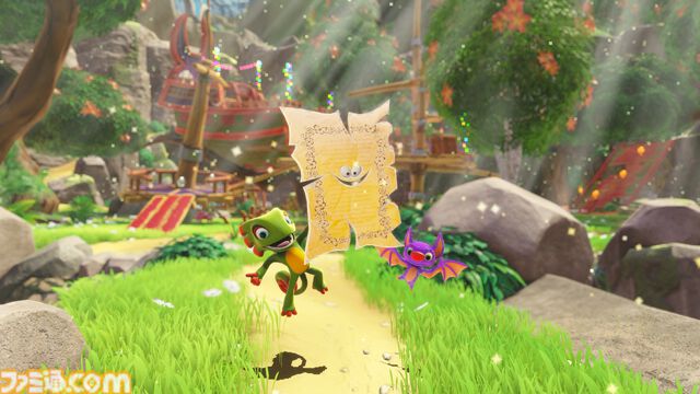 『バンジョーとカズーイの大冒険』のスタッフによる精神的後継作『ユーカレイリー』リマスター版が制作決定。アクションでステージを駆け巡り、ボスに挑む冒険が帰ってくる