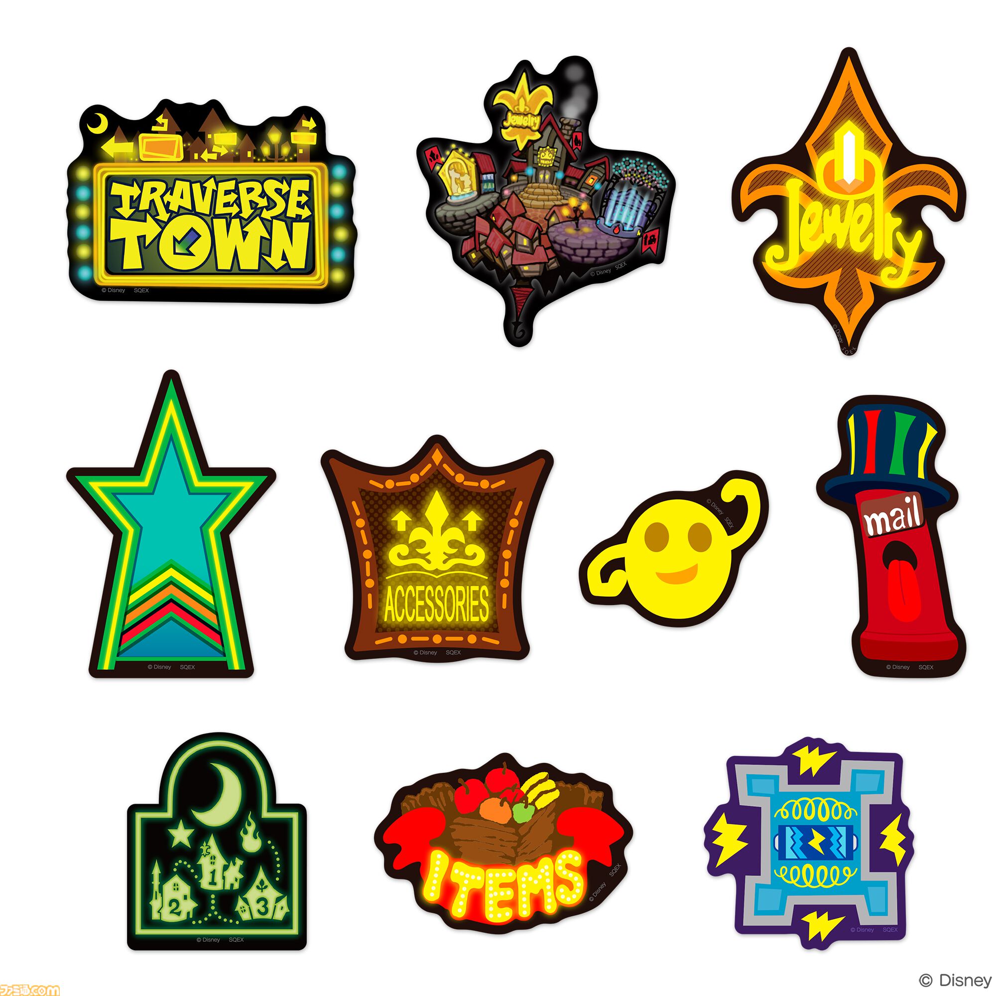 『キングダム ハーツ』ソラやキーブレードがデザインされた手帳カバーが登場。トラヴァースタウンやワンダーランドをテーマにしたステッカーやフィルム付箋セットなども発売