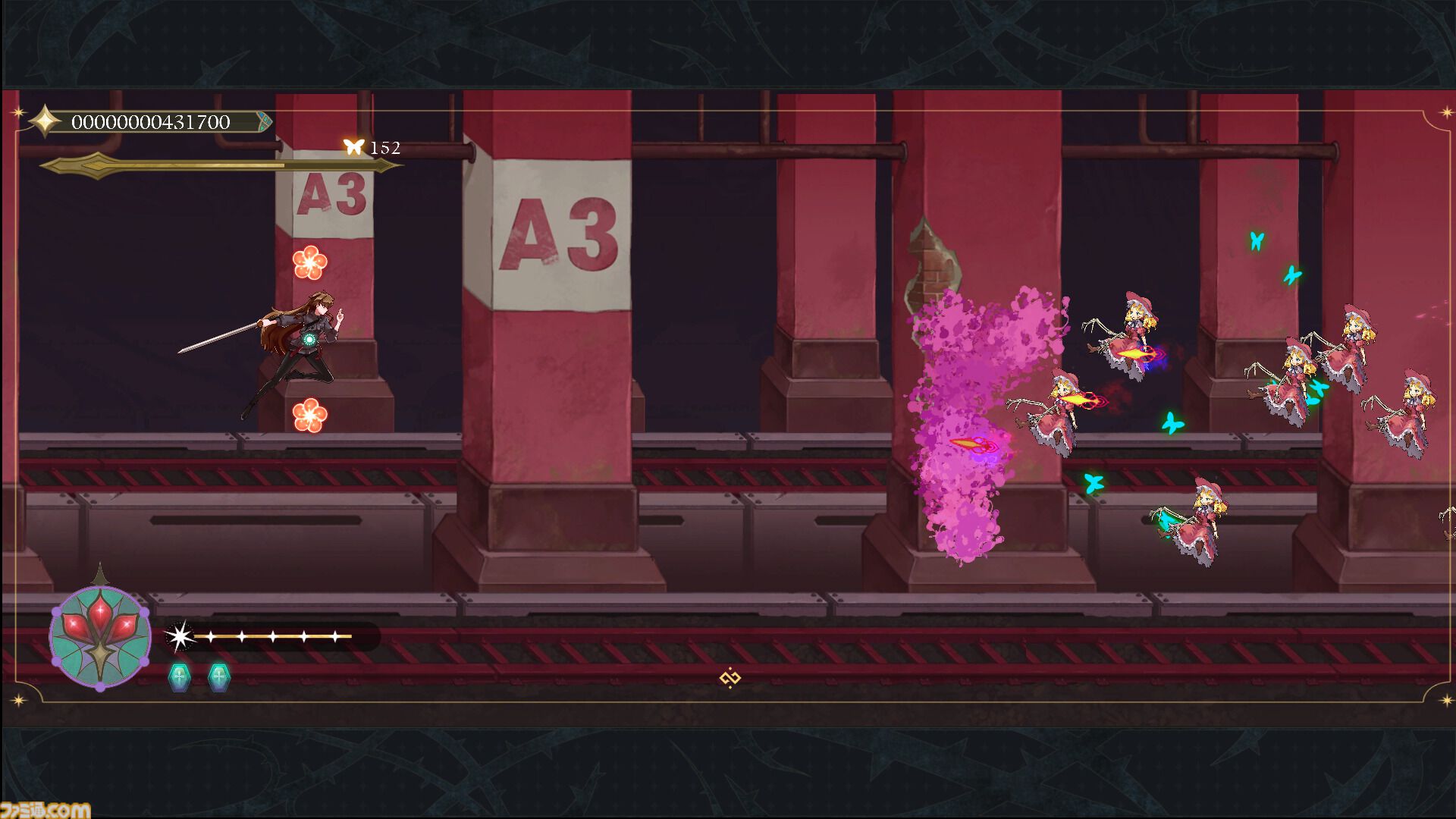 『食魂徒: Blue Pieta』韓国インディー開発が手がける横スク弾幕シューティング。ヴァンパイアハンターと見習い死神が踏み込む謎の都市が明らかに