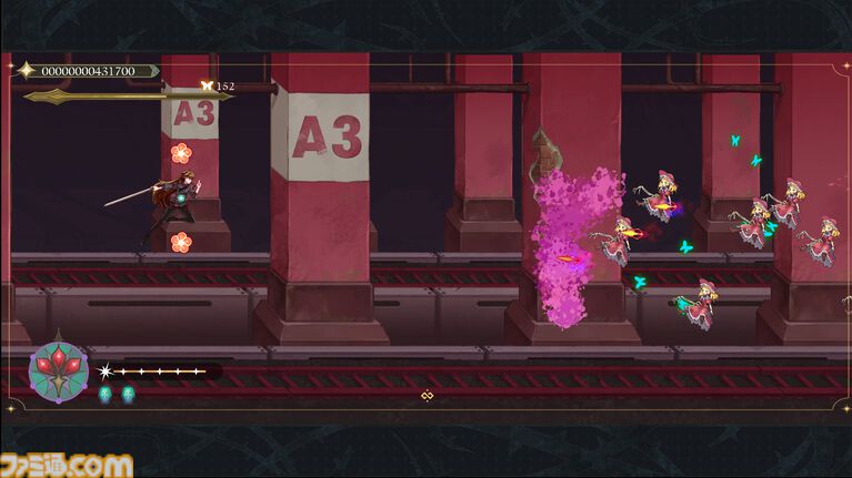 『食魂徒: Blue Pieta』韓国インディー開発が手がける横スク弾幕シューティング。ヴァンパイアハンターと見習い死神が踏み込む謎の都市が明らかに