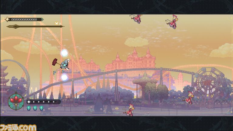 『食魂徒: Blue Pieta』韓国インディー開発が手がける横スク弾幕シューティング。ヴァンパイアハンターと見習い死神が踏み込む謎の都市が明らかに